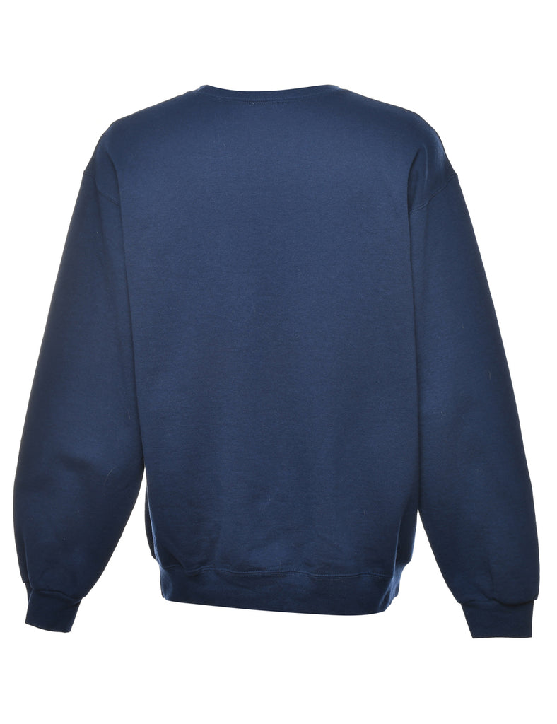 Navy Christmas Sweatshirt - L