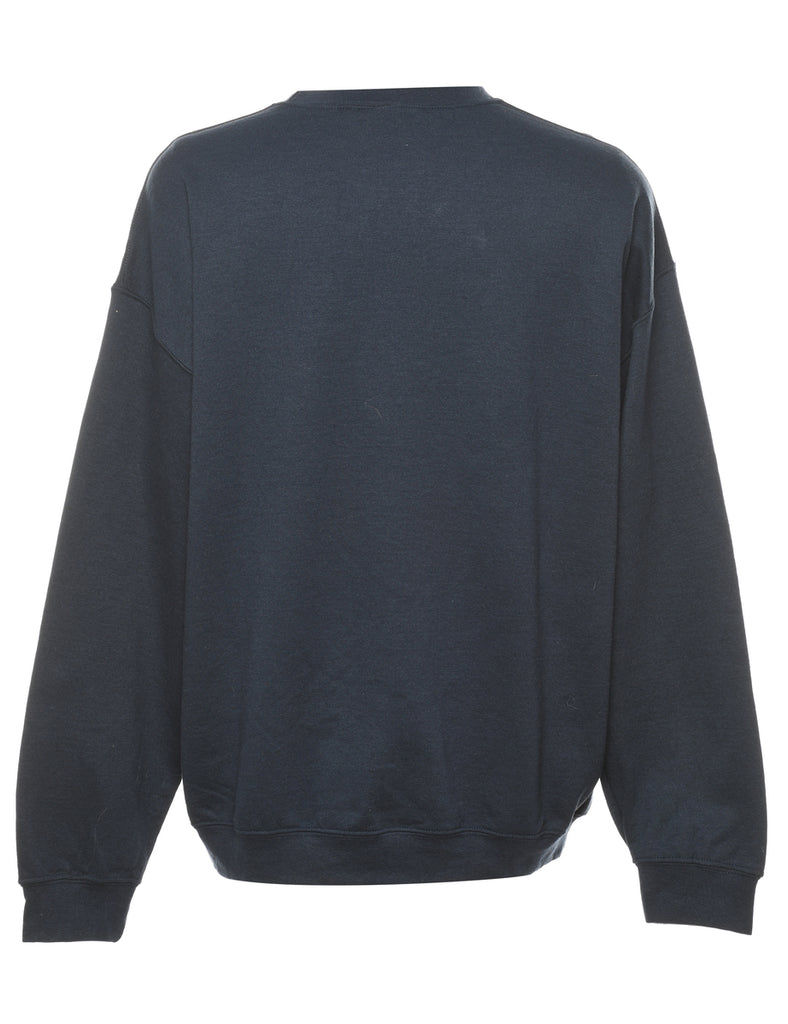 Navy Christmas Sweatshirt - XL