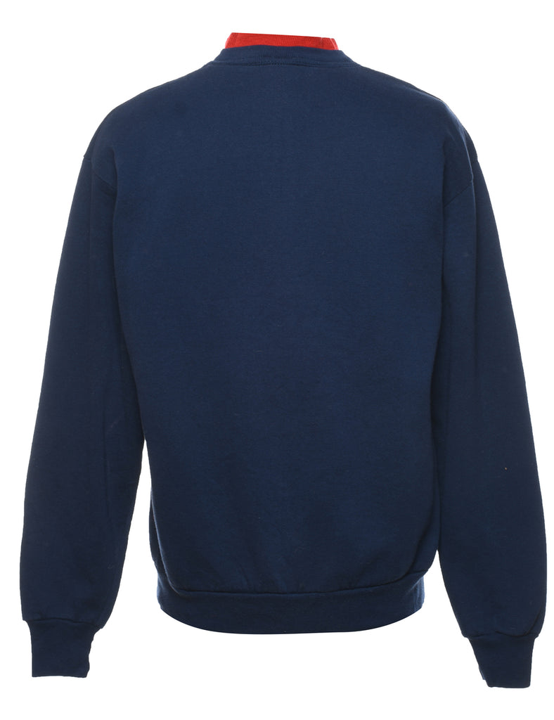 Navy Christmas Sweatshirt - M