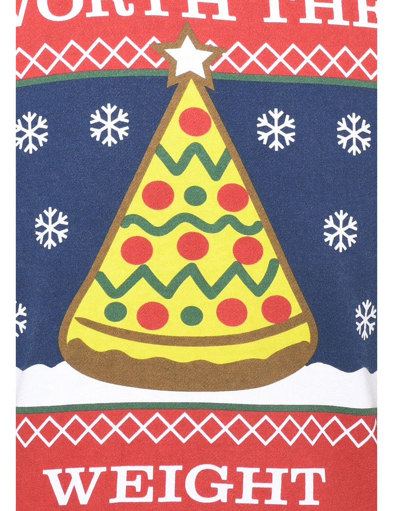 Navy Christmas Sweatshirt - M