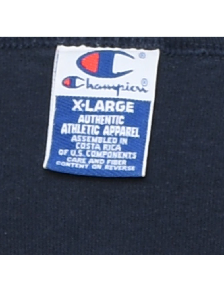 Navy Classic Champion Plain T-shirt - XL
