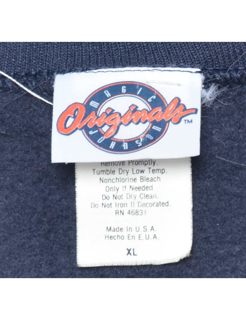 Navy Colorado Printed Sweatshirt - XL