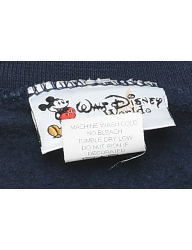 Navy Disney Mickey Mouse Printed Hoodie - XXL