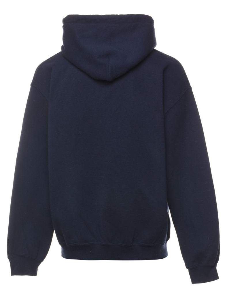 Navy Dodgers Hooded Cartoon Sweatshirt - M