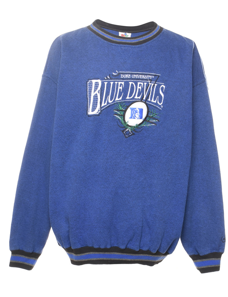 Navy Duke University Blue Devils Printed Sweatshirt - XL