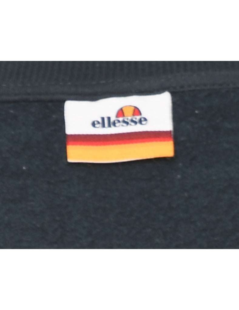 Navy Ellesse Printed Sweatshirt - M