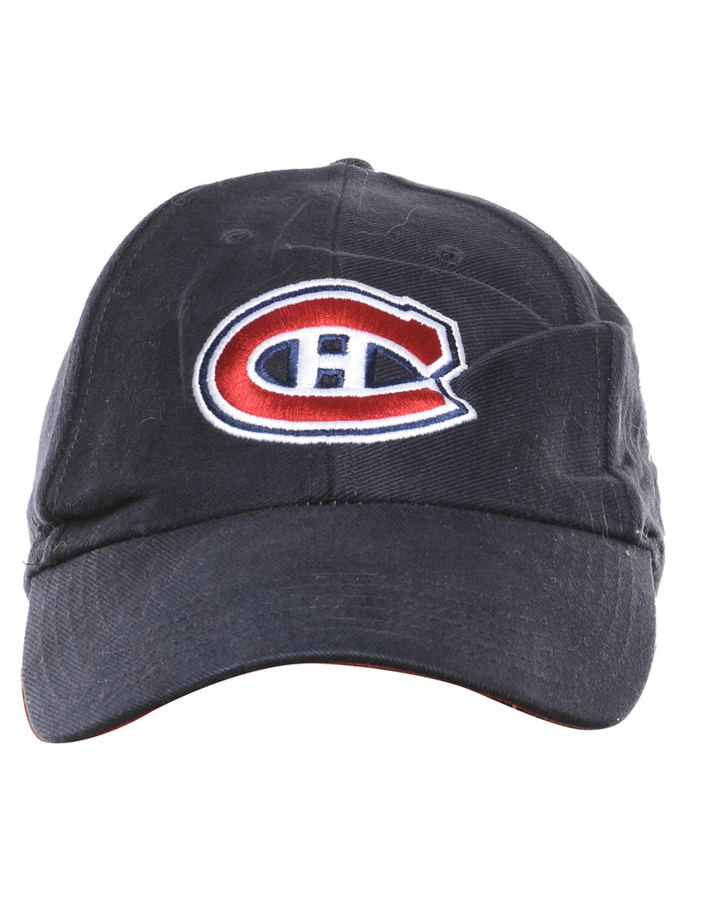 Navy Embroided Cap - XS
