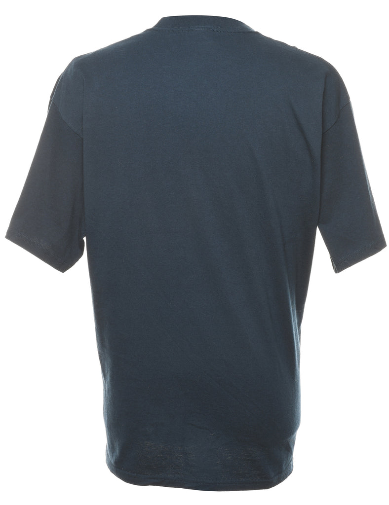 Navy Embroidered Mexico T-shirt - XL