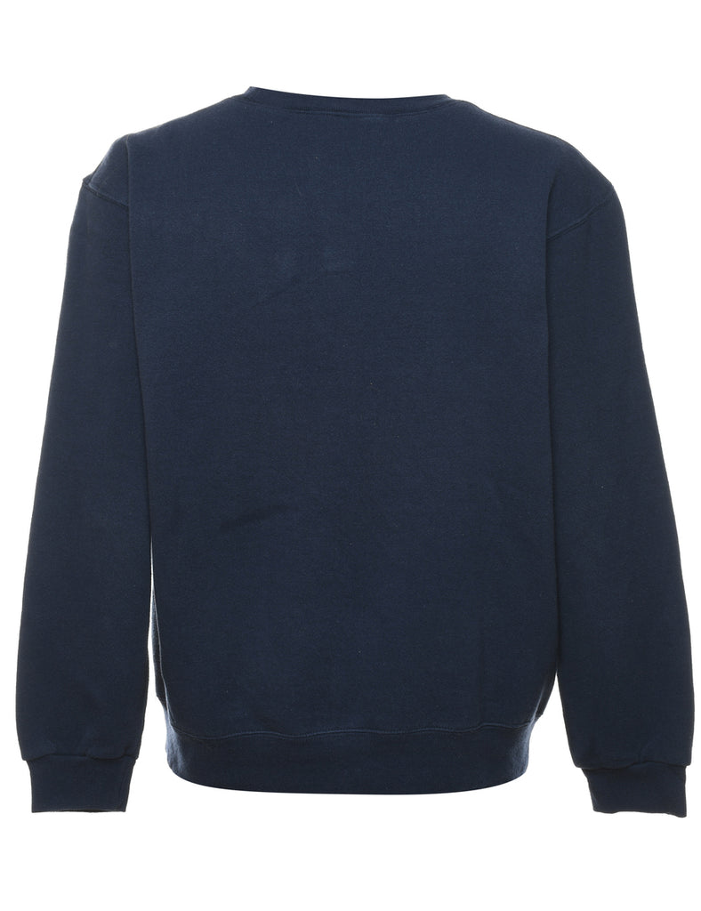 Navy Girlfriend Design Sweatshirt - M