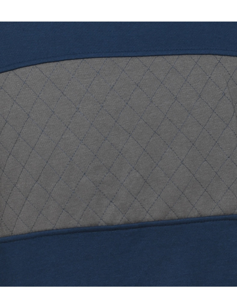 Navy & Grey Contrast Sweatshirt - XL