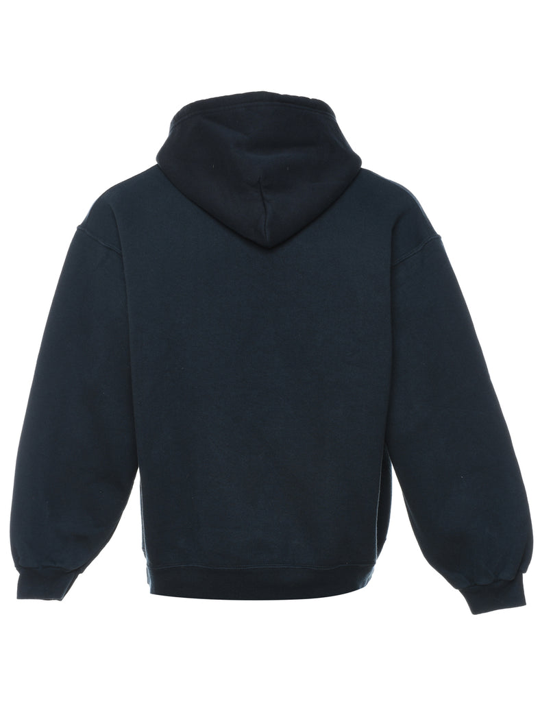 Navy Hokies Virginia Tech Printed Hoodie - L