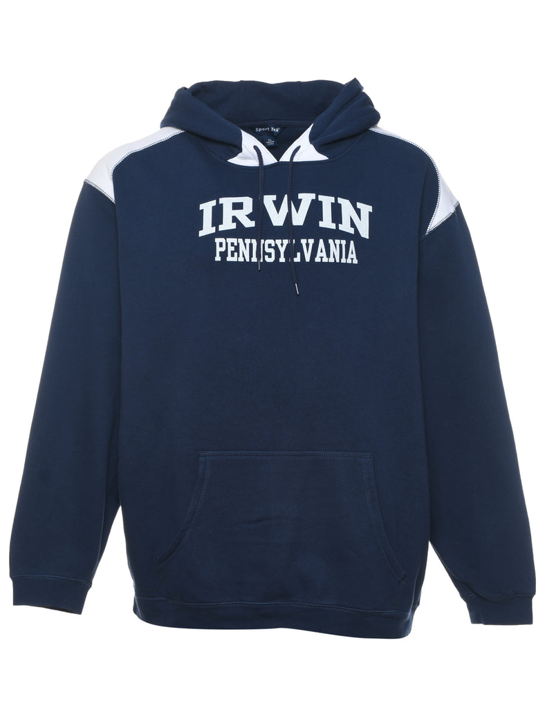 Navy IRWIN Pennsylvania Printed Hoodie - XL