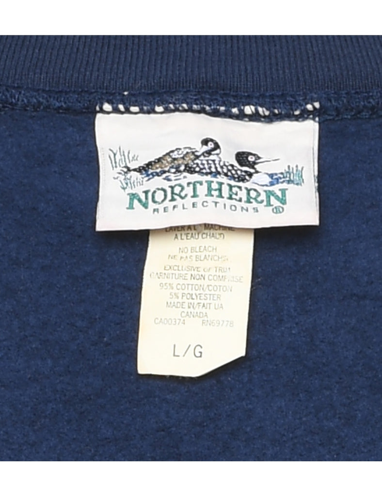 Navy Landscape Design Sweatshirt - L