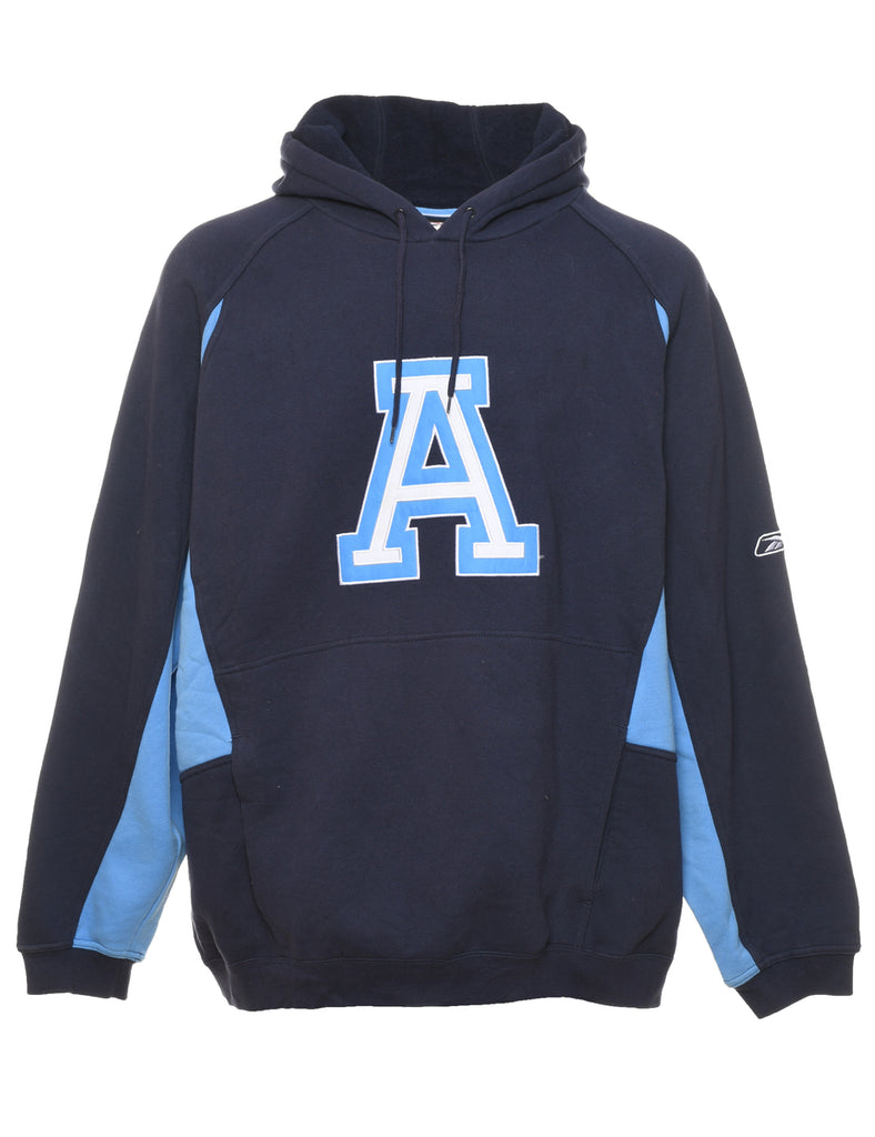 Navy & Light Blue Contrast Hoodie - XL