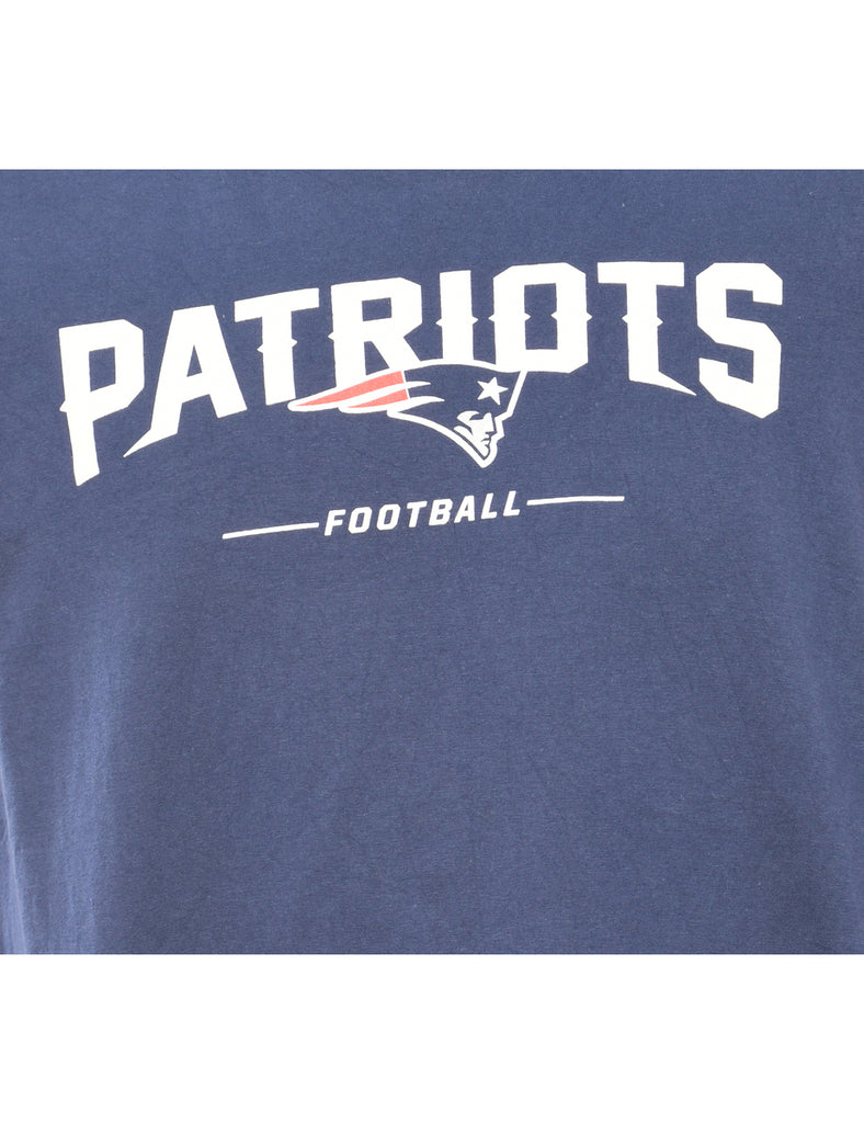 Navy Long-Sleeve Patriots T-shirt - L