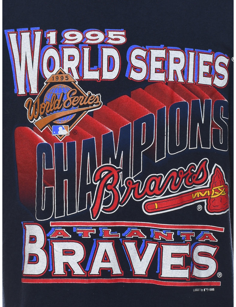 Navy MLB Printed T-Shirt - XL