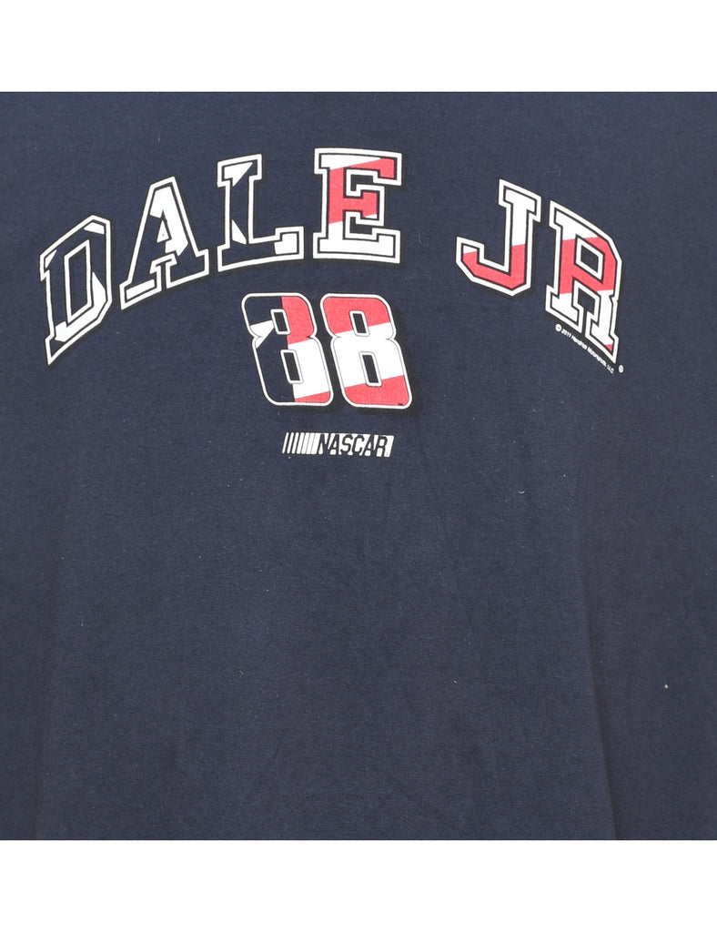 Navy NASCAR Printed T-shirt - XL