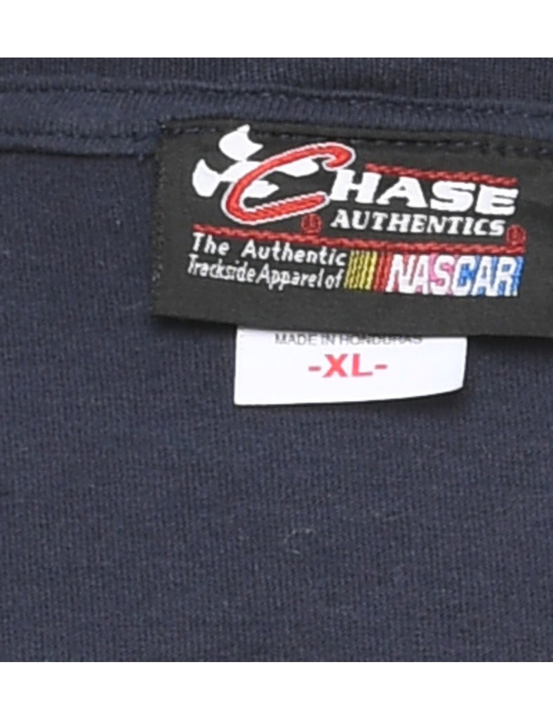 Navy NASCAR Printed T-shirt - XL