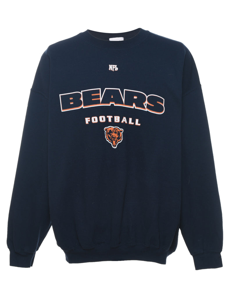 Navy NFL Bears Football Sports Sweatshirt - XL
