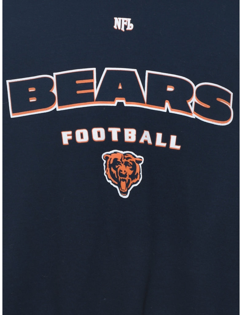 Navy NFL Bears Football Sports Sweatshirt - XL