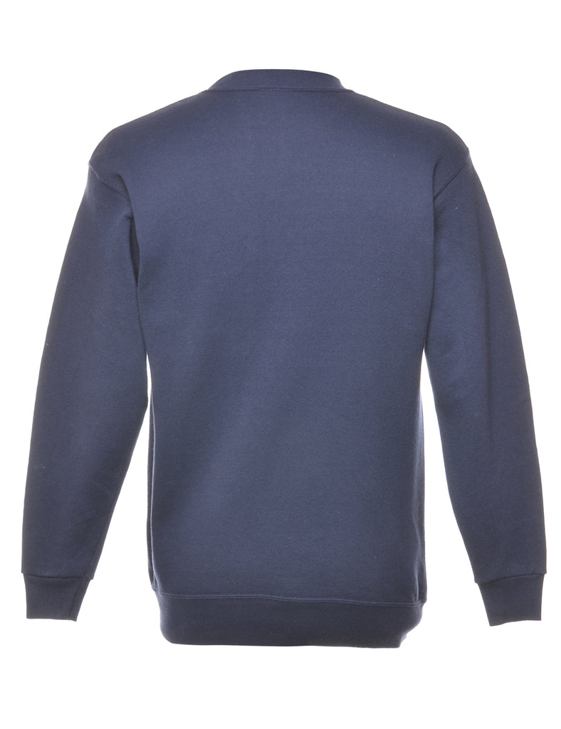 Navy Oneita Hotel Del Printed Sweatshirt - S