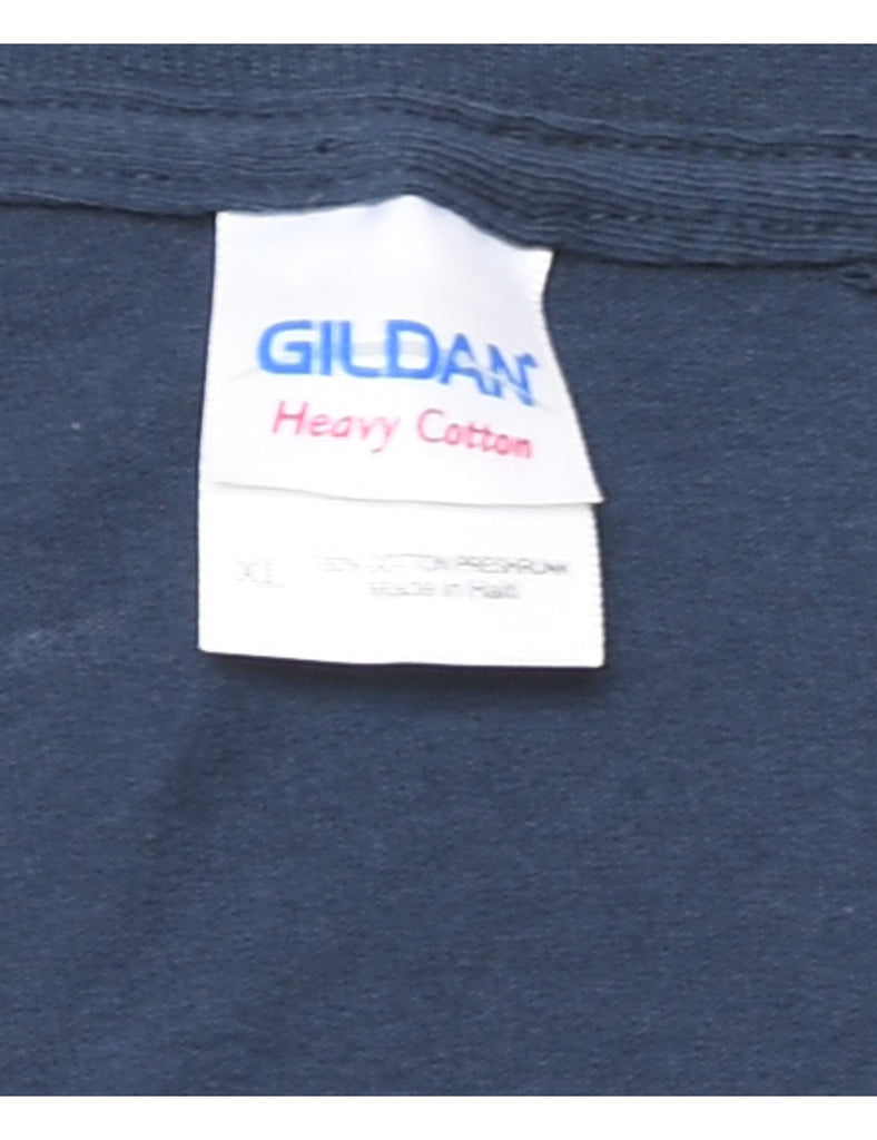 Navy Philadelphia Printed T-shirt - XL