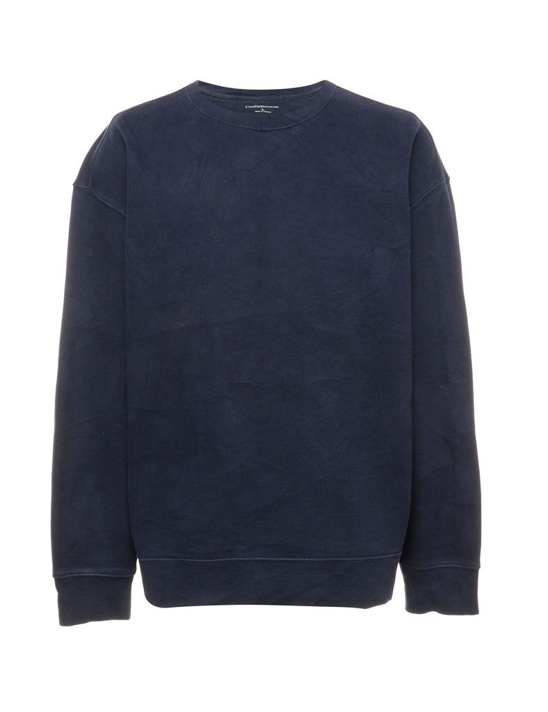 Navy Plain Sweatshirt - L