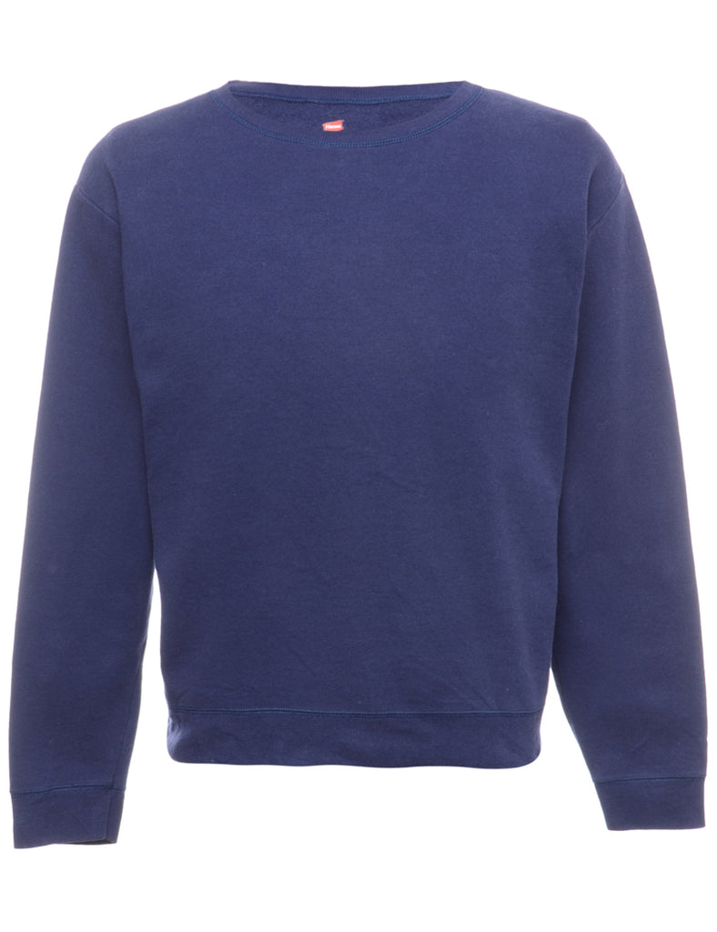 Navy Plain Sweatshirt - XL