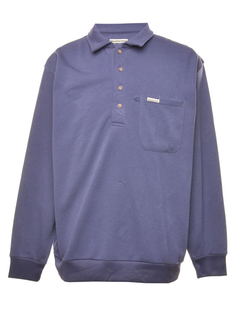 Navy Plain Sweatshirt - XL