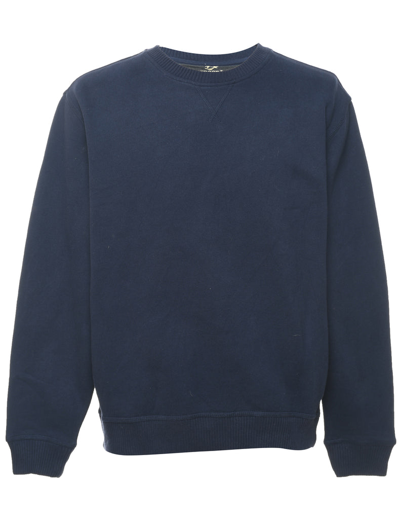 Navy Plain Sweatshirt - L