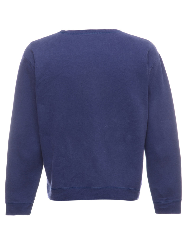 Navy Plain Sweatshirt - XL