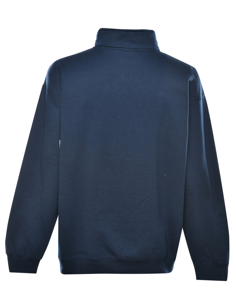 Navy Plain Sweatshirt - L
