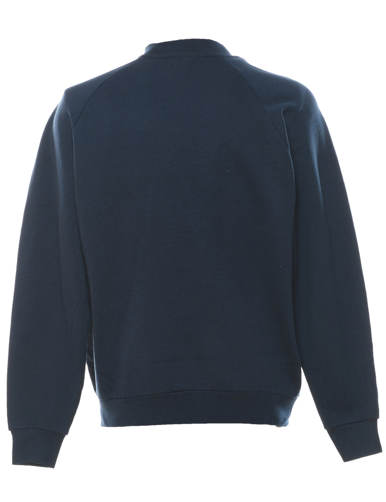Navy Plain Sweatshirt - L