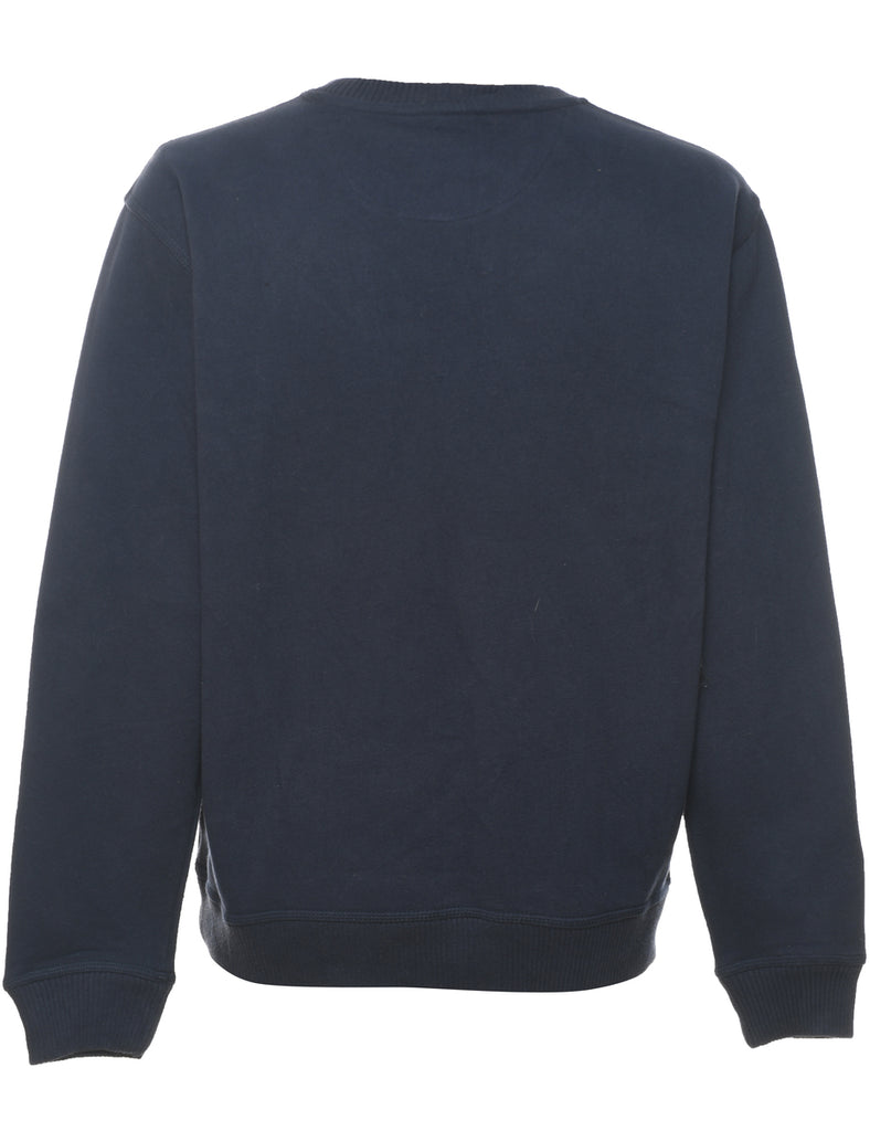Navy Plain Sweatshirt - L