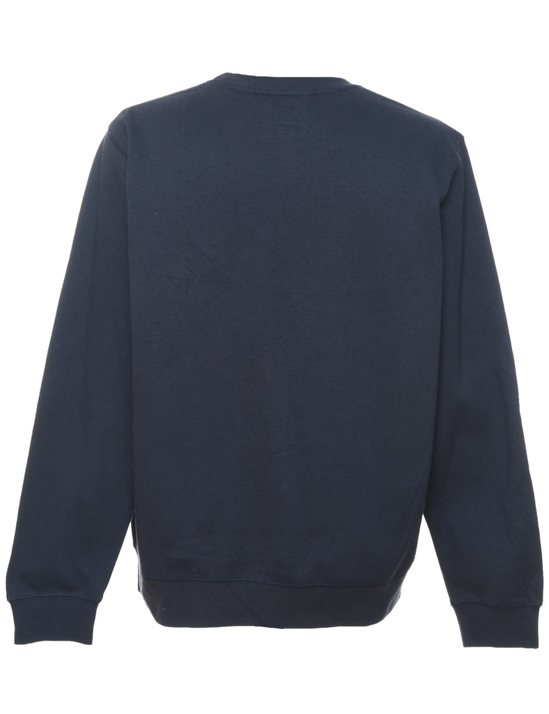Navy Plain Sweatshirt - L