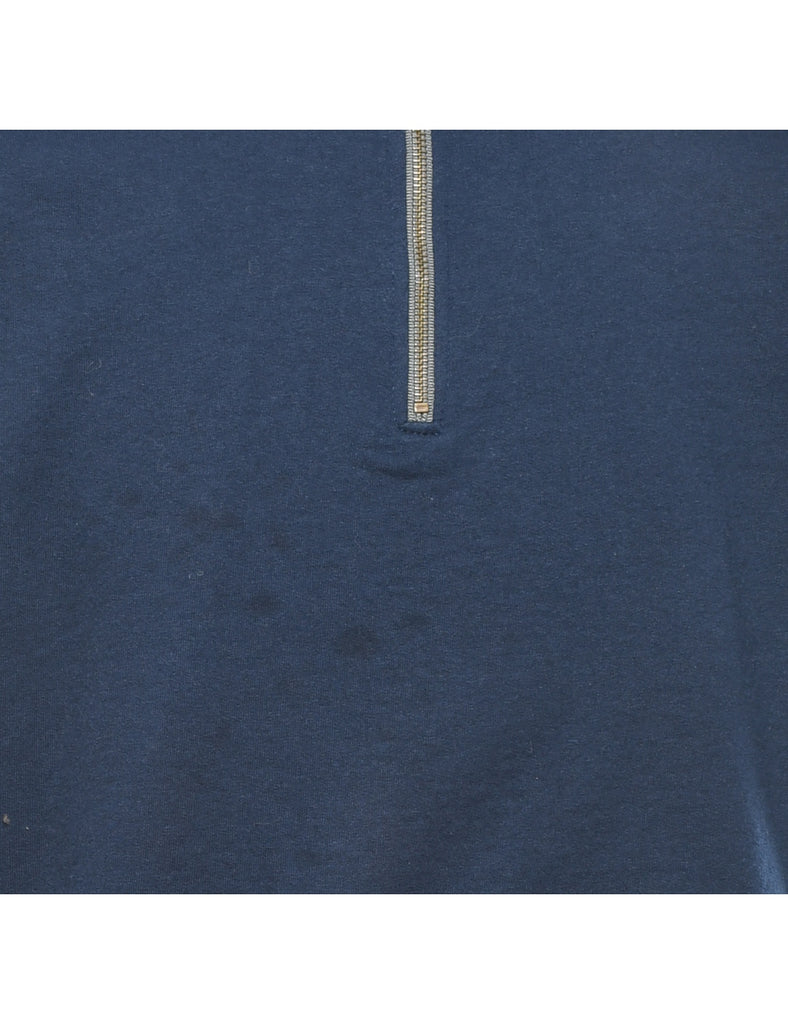 Navy Plain Sweatshirt - L