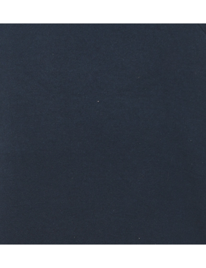 Navy Plain Sweatshirt - L