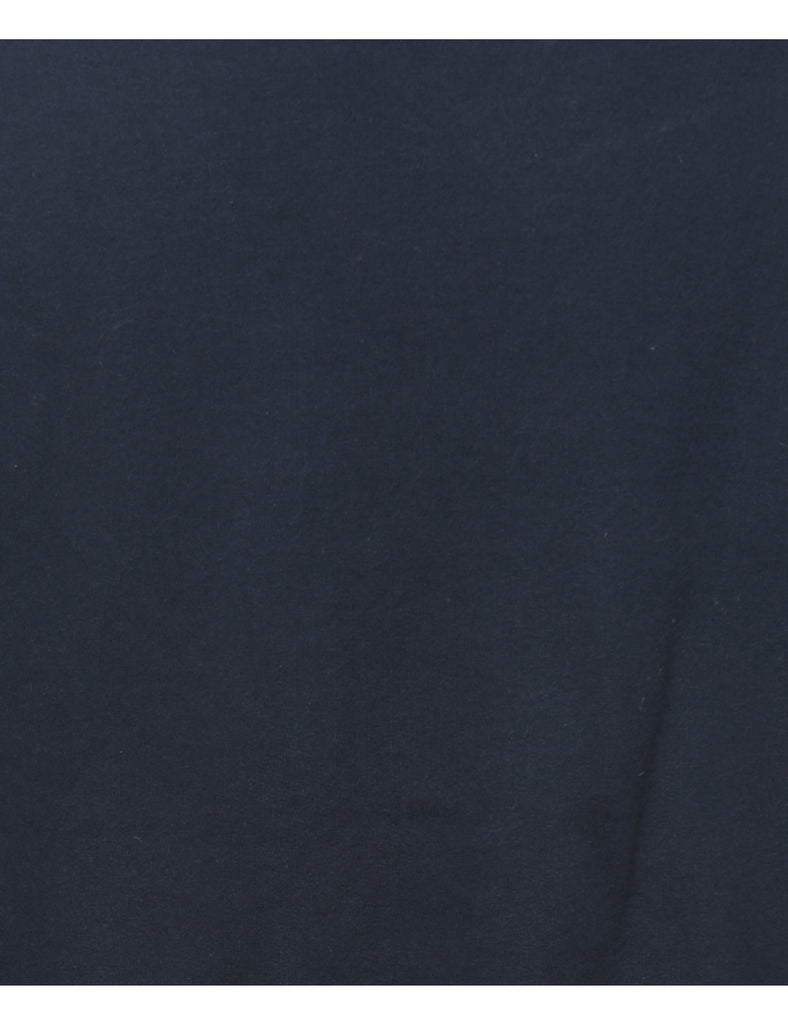 Navy Plain Sweatshirt - S