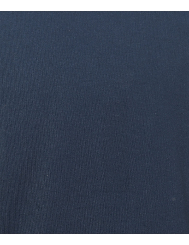 Navy Plain Sweatshirt - S