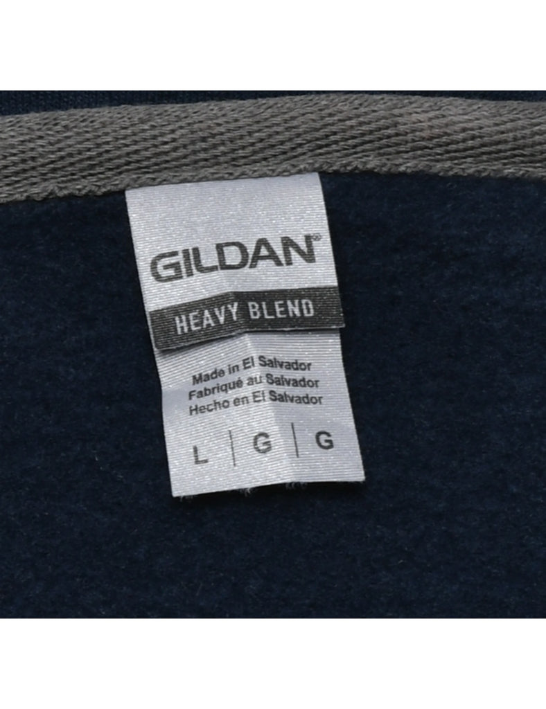 Navy Plain Sweatshirt - L