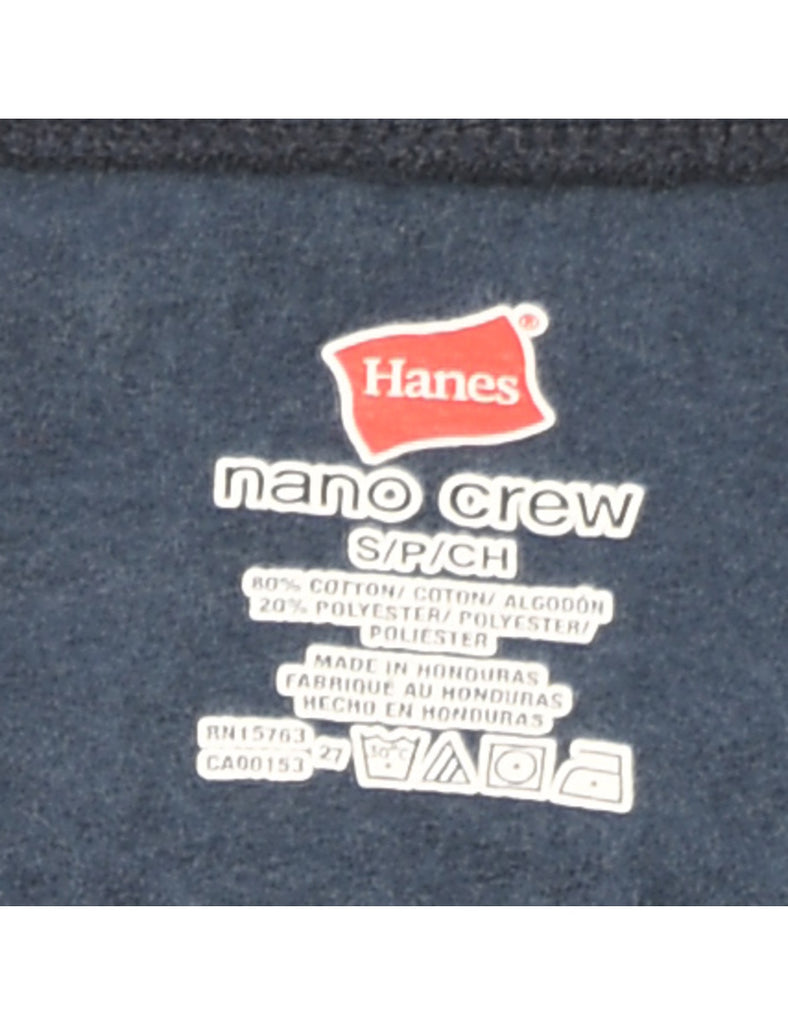 Navy Plain Sweatshirt - S