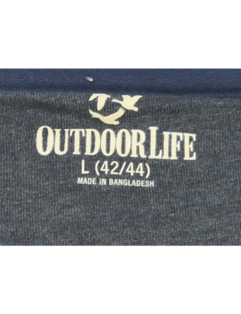 Navy Plain Sweatshirt - L