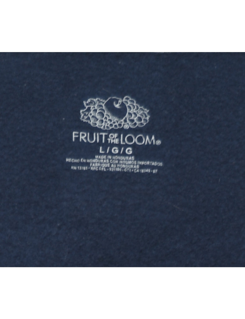 Navy Plain Sweatshirt - L