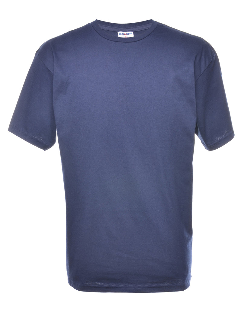 Navy Plain T-shirt - M
