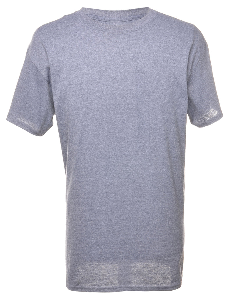 Navy Plain T-shirt - L