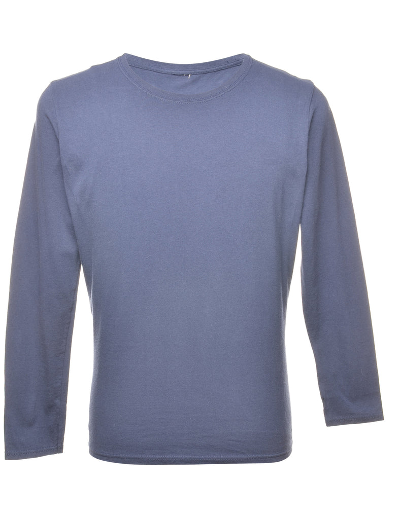 Navy Plain T-shirt - M