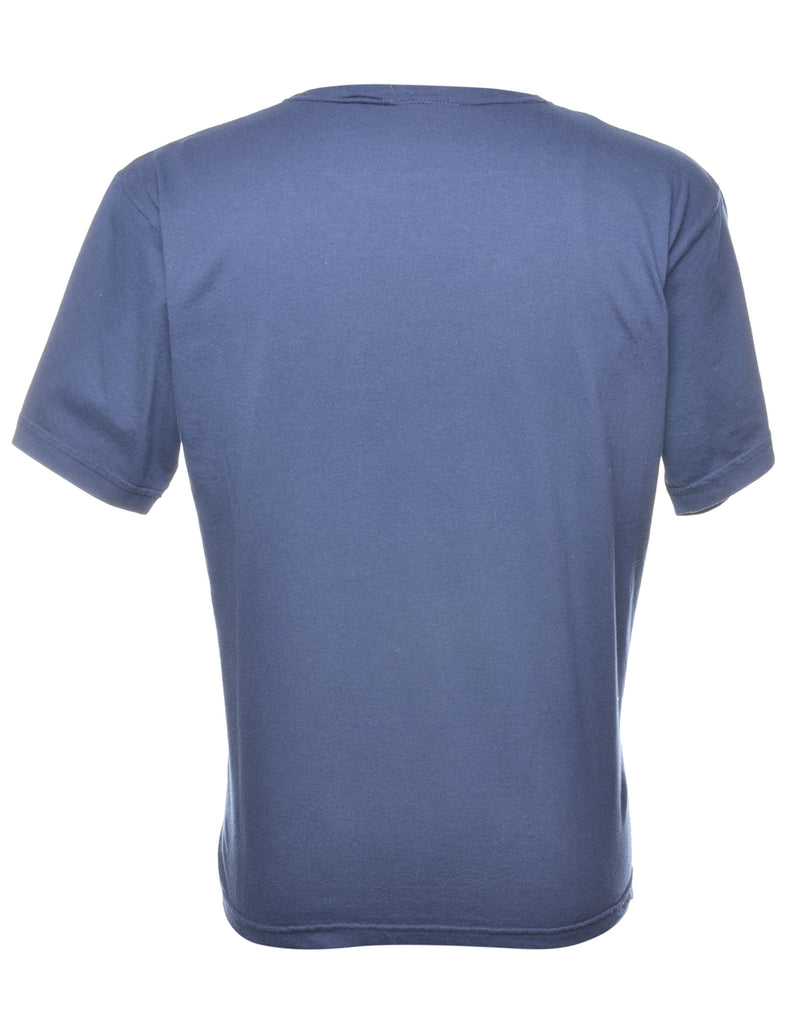 Navy Plain T-shirt - M