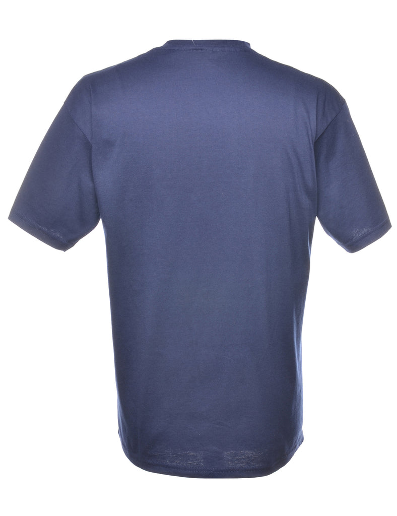 Navy Plain T-shirt - M
