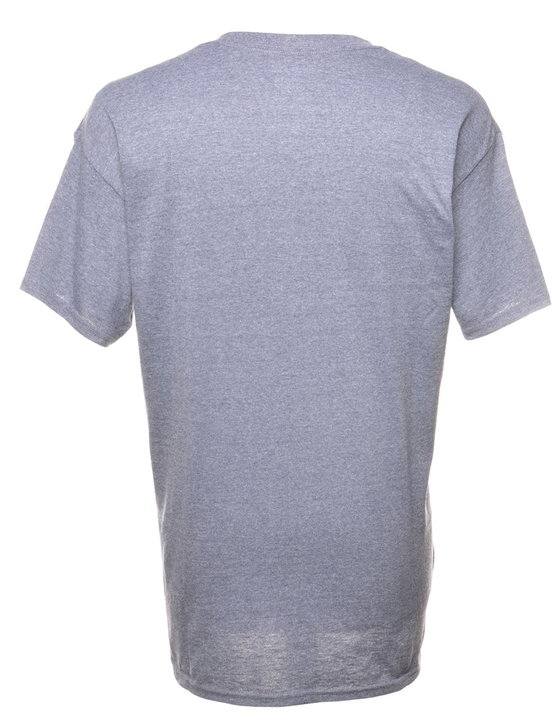 Navy Plain T-shirt - L