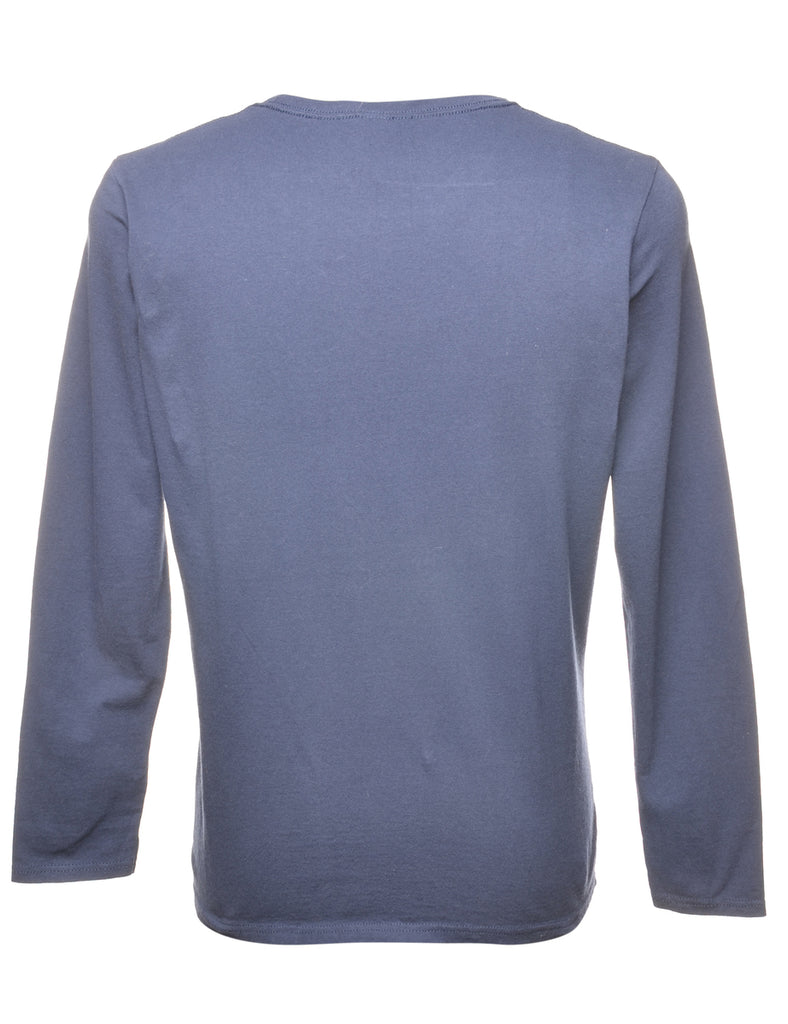 Navy Plain T-shirt - M
